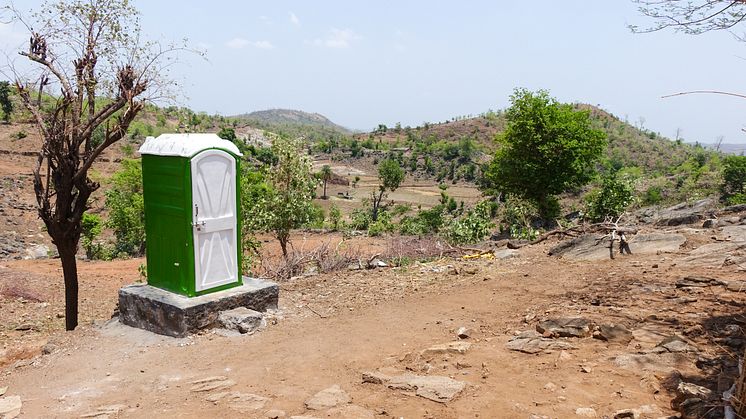 Toaletter i världen. Här har vi en av dem, på den indiska landsbygden. 