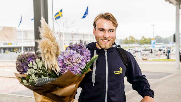 Plåtslagaren Olle Spetz har all anledning att vara nöjd med sin insats i Yrkes-EM (Euroskills 2023). 