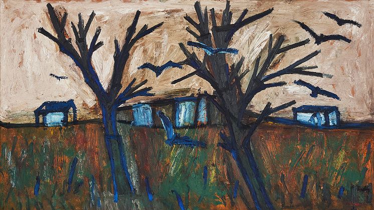 "Landscape with Crows" by Francis Newton Souza