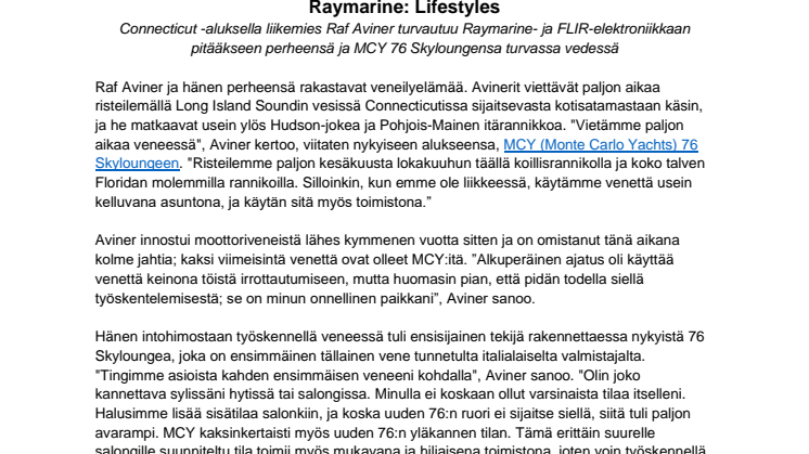 Raymarine: Lifestyles