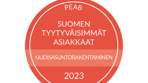 Uudisrakentamisalan asiakastyytyväisyys 2023, Peab