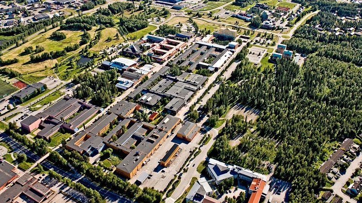 Flygbild Campus Luleå