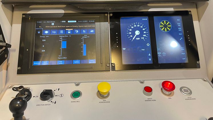 Under test: The latest version of the ETCS software
