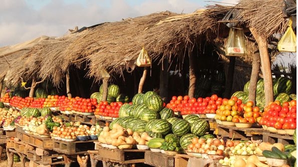Marknad i Zambia 
