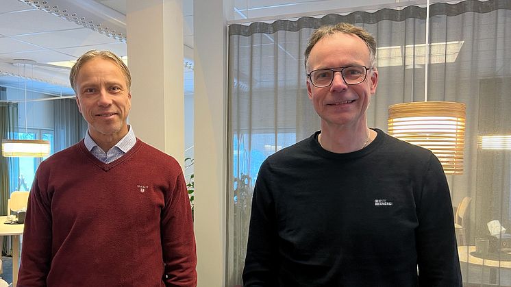 Jörgen Andersson Strand, VD tillsammans med Fredrik Alm, ny elnätschef på PiteEnergi.