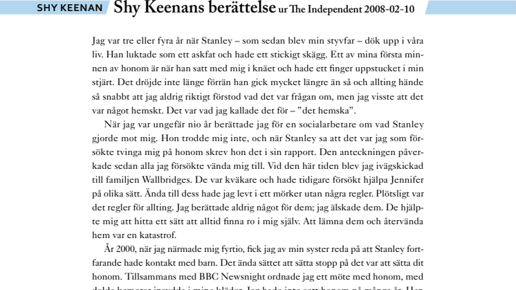 Press om boken Trasig av Shy Keenan