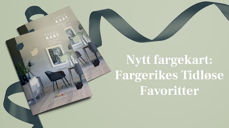 Årets Fargekart fra Fargerike - Fargerikes Tidløse Favoritter. 