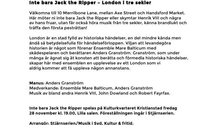 Inte bara Jack the Ripper – London i tre sekler