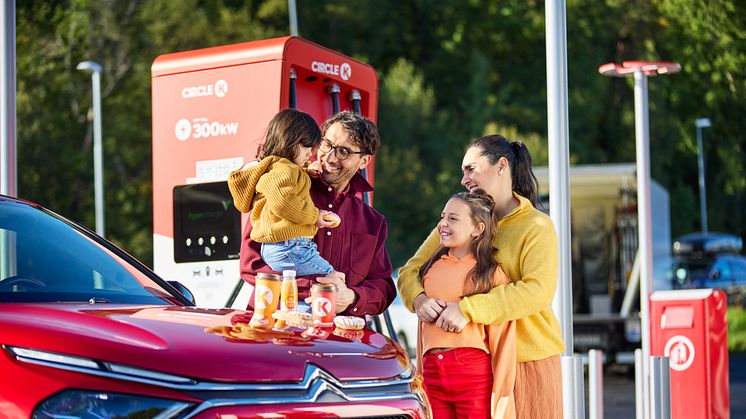 Circle K och Mer Sverige förenklar tillgängligheten för elbilisterna