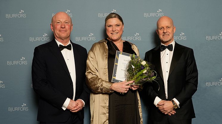 Anette Grunditz Erixon, mäklare, Sven-Erik Kristensen, vd (t.v), Mats Ljung, ägare (t.h).