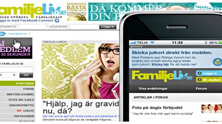 Succé direkt för Familjelivs mobilsajt