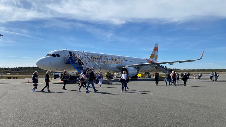 21 802 passagerare reste till och från Jönköping Airport 2023.