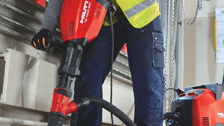 Hilti Mejselhammare TE 1000-AVR med dammreduceringssystem DRS