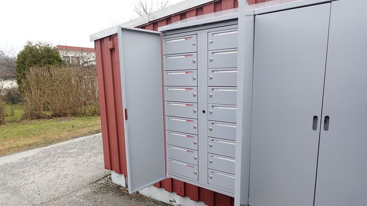 Väderboxar (säkerhetsdörrar från Boxicon) för postboxar och fastighetsboxar