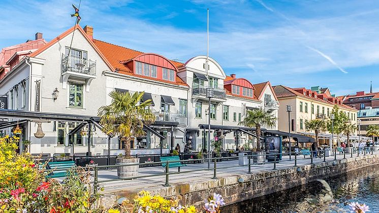 Fastigheten Perseus 3 utmed Viskan i centrala Borås.