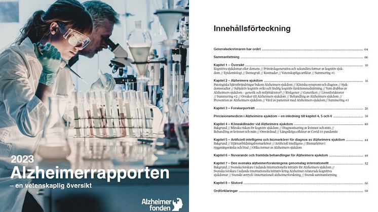 Alzheimerrapporten från Alzheimerfonden 2023.