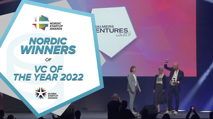 Chalmers Ventures tog hem segern som Nordens bäst VC på Nordic Startup Awards 2022