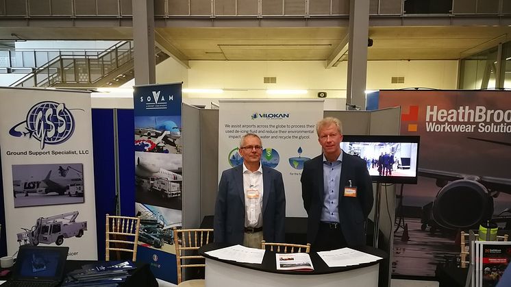 Lars Mörnborg och Thomas Bergström i Vilokan ADF Solutions monter.