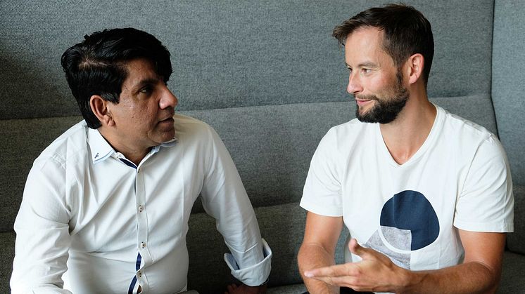 Sanjoo Malhotra, India Unlimited och Xavier Saladin, LINK arkitektur arrangerar Hackathon – Smart City Smart Village.