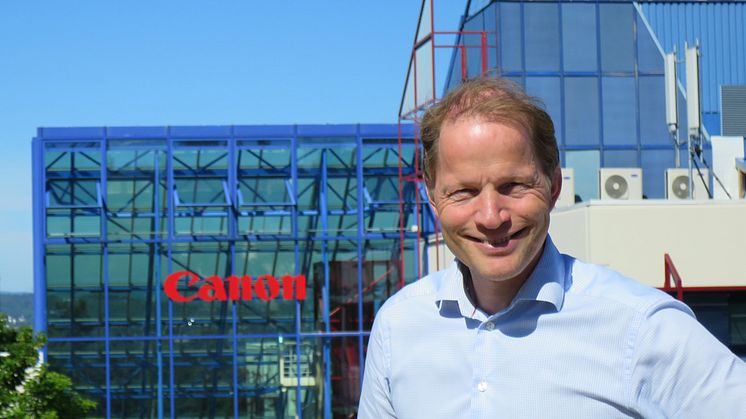 Magnus Blegen, markedsdirektør i Canon Norge