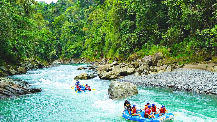 River Rafting exotiskt på Costa Rica