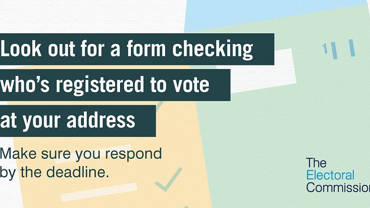 ​Are your details accurate? Residents urged to check they are registered to vote