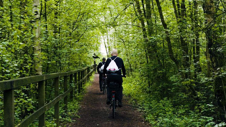 Smutturs-ambassadørerne Anders og Claus på cykeltur i Steinhude