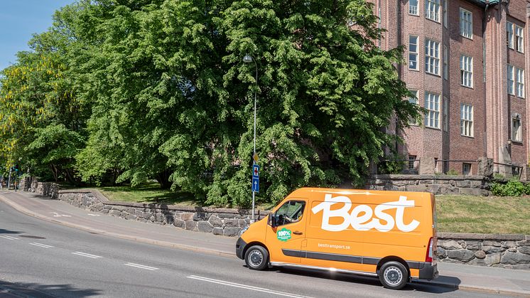 Best Transport växlar upp genom att ställa om till helt fossilfria hemleveranser för bolagets kunder i Stockholm, Göteborg och Malmö