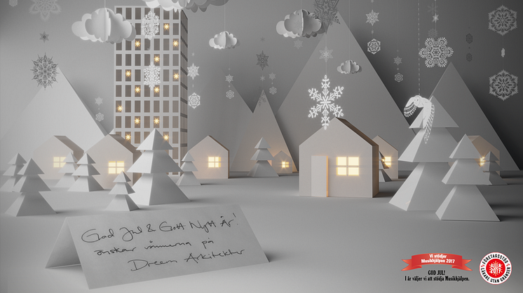 God Jul önskar vännerna på Dreem Arkitekter