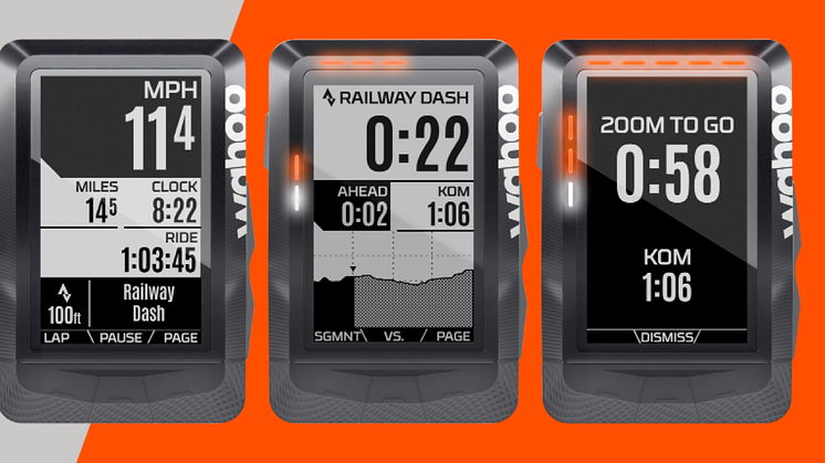 Strava Live Segments finns nu tillgängligt för Wahoo's ELEMNT GPS cykeldator
