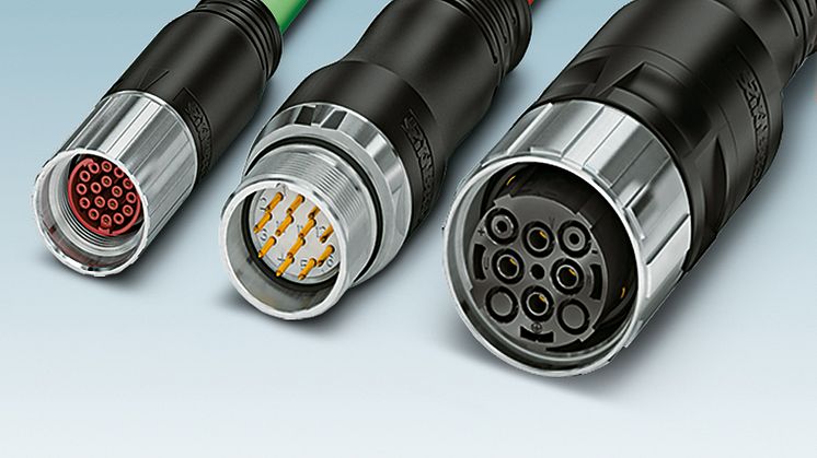 Full range of round-plug connectors from M5 to M58 