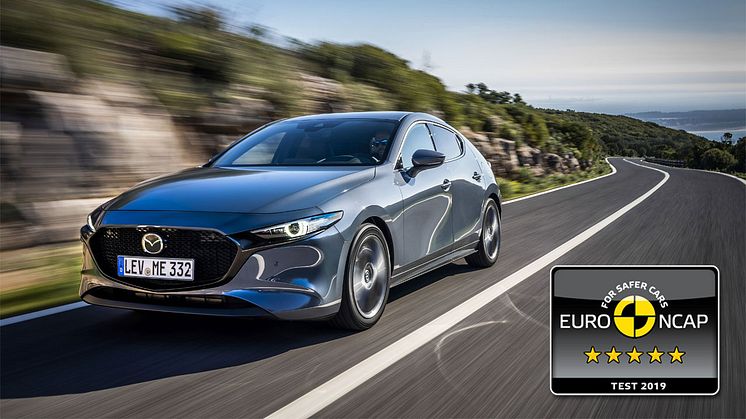 Mazda3 får 5 stjerner af EuroNCAP