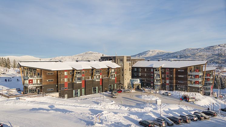 Radisson Blu Resort Trysil ble som et forebyggende smittevernstiltak stengt av kommuneoverlegen i Trysil 5. januar. Foto: Ola Matsson/Skistar