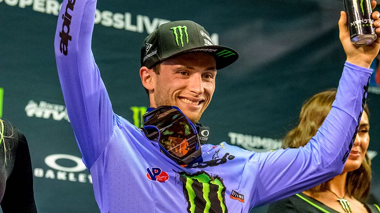 450SX：最高峰クラスで初表彰台となる2位を獲得、ランキングは6位となった#32 J・クーパー（YZ450F）