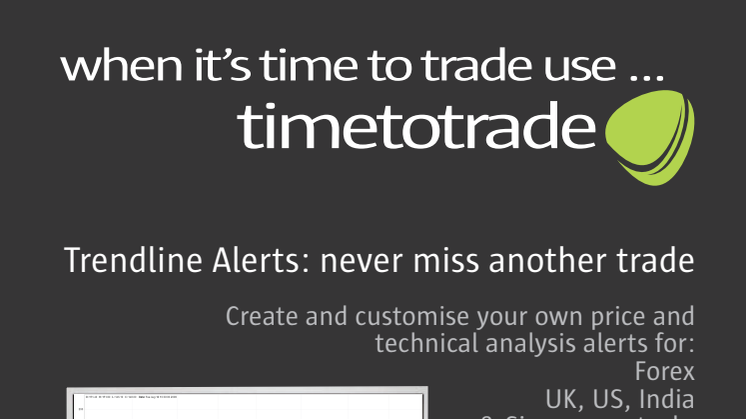 Investors Make the Trend their Friend as Timetotrade Launch Trend Line Alerts 