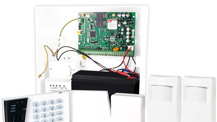 Larmpaket-XL, GSM-larm med trådlösa detektorer och siren 