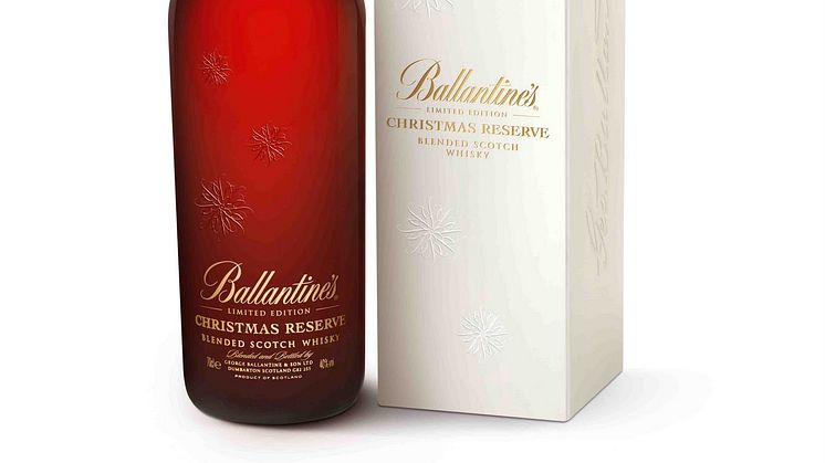 Ballantine’s Christmas Reserve finns i det tillfälliga sortiment på Systembolaget från 14 november