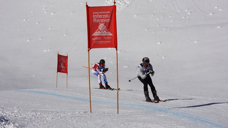 Two competitors at the 78th Inferno downhill race