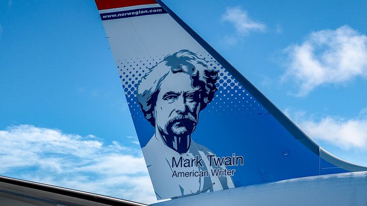 Mark Twain Norwegian's New Tailfin Hero 