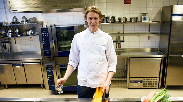 Tingvalla-eleven David Bergin är en av sex finalister i Swedish Young Chef Award.