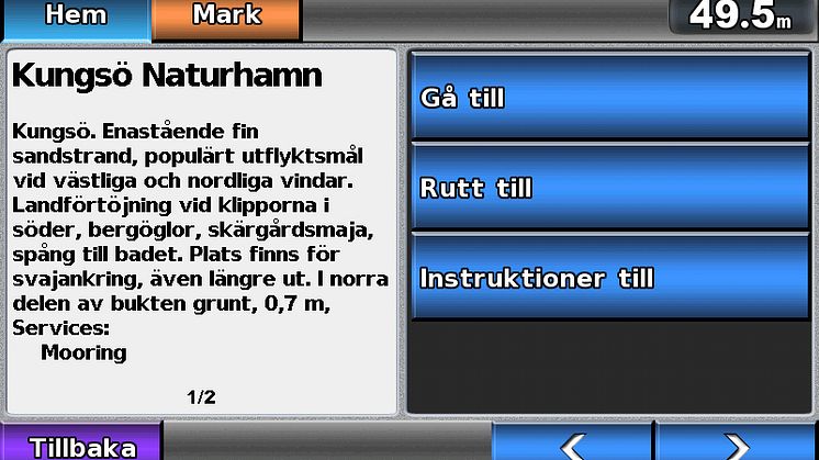 Garmin® presenterar naturhamnar i sina elektroniska sjökort