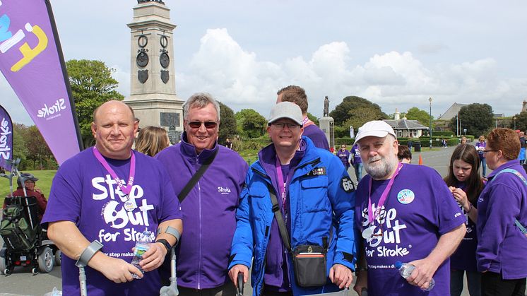 Survivors take a Step Out for Stroke in Plymouth