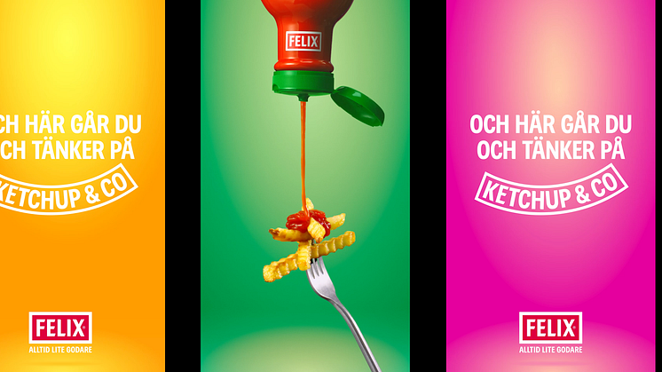 2. Som en del av FELIX nya ketchupkampanj visas båda väntade och oväntade smakkombinationer på utomhustavlor och i SoMe.