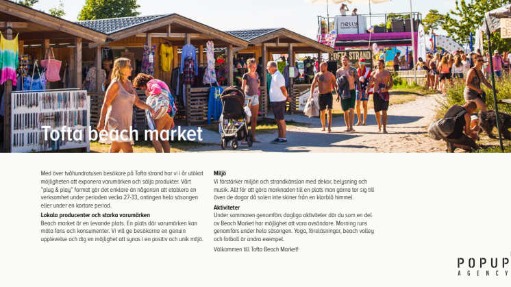 Tofta Beach Market - Gotlands nya Pop up marknad