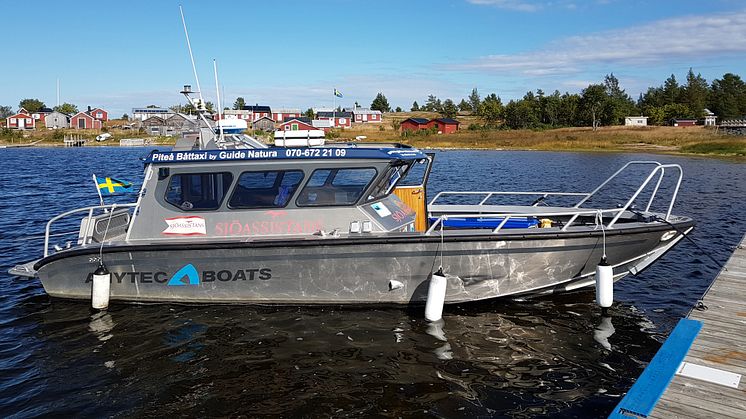 Ny entreprenör blir Guide Natura med båten M/B Renön som tar 12 passagerare. Foto: Hansi Gelter