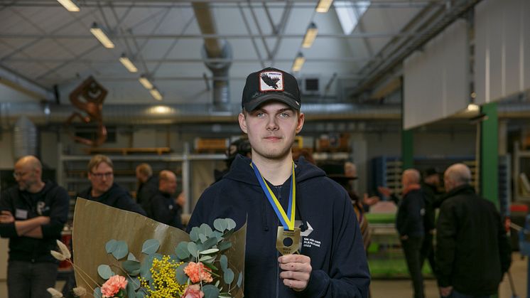 Pontus Andersson, SM-vinnare i plåtslageri