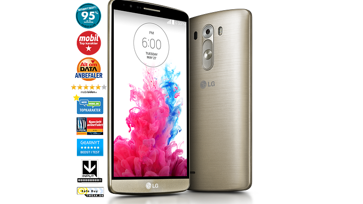 SUCCES FOR LG G3 – TOPKARAKTERER FRA FORBRUGERE OG PRESSEN