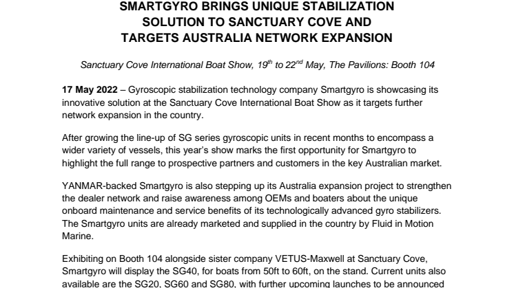 17 May 2022 - Smartgyro Brings Unique Stabilization Solution to Sanctuary Cove.pdf
