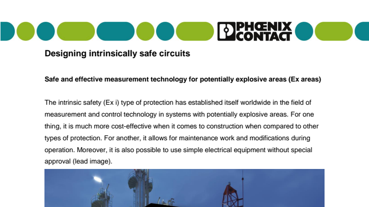Designing intrinsically safe circuits 