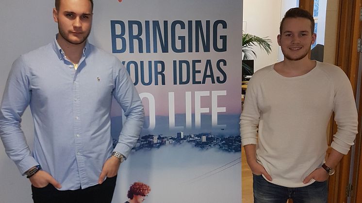André Skytte and Victor Olsson, students of Linnaeus University in Växjö, are interns at Sigma Technology
